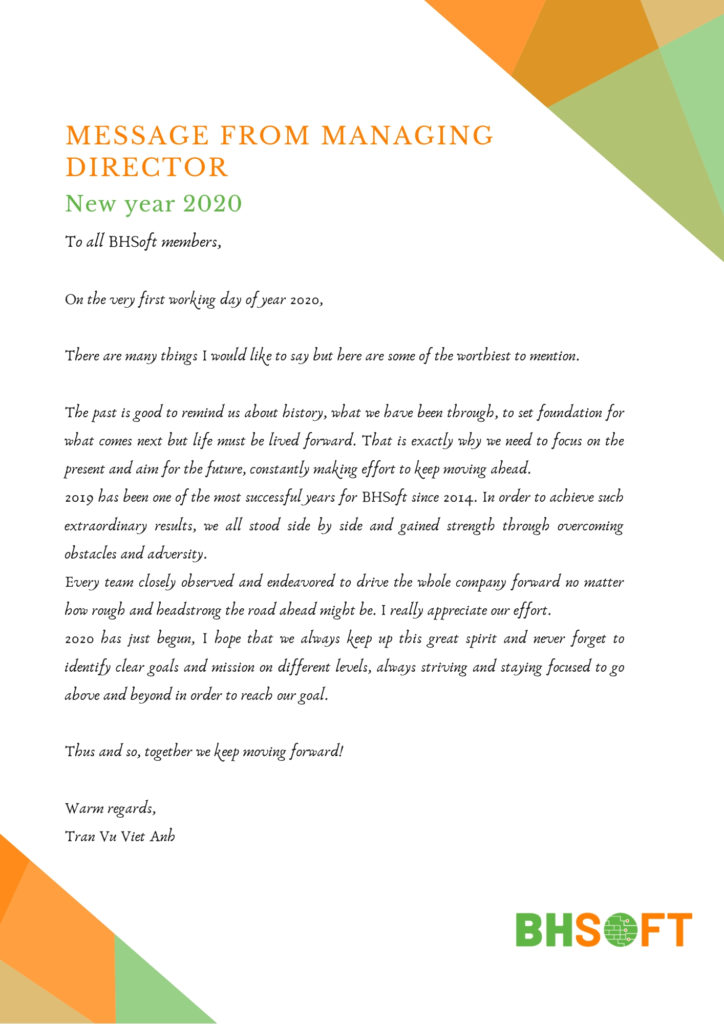 CEO's letter