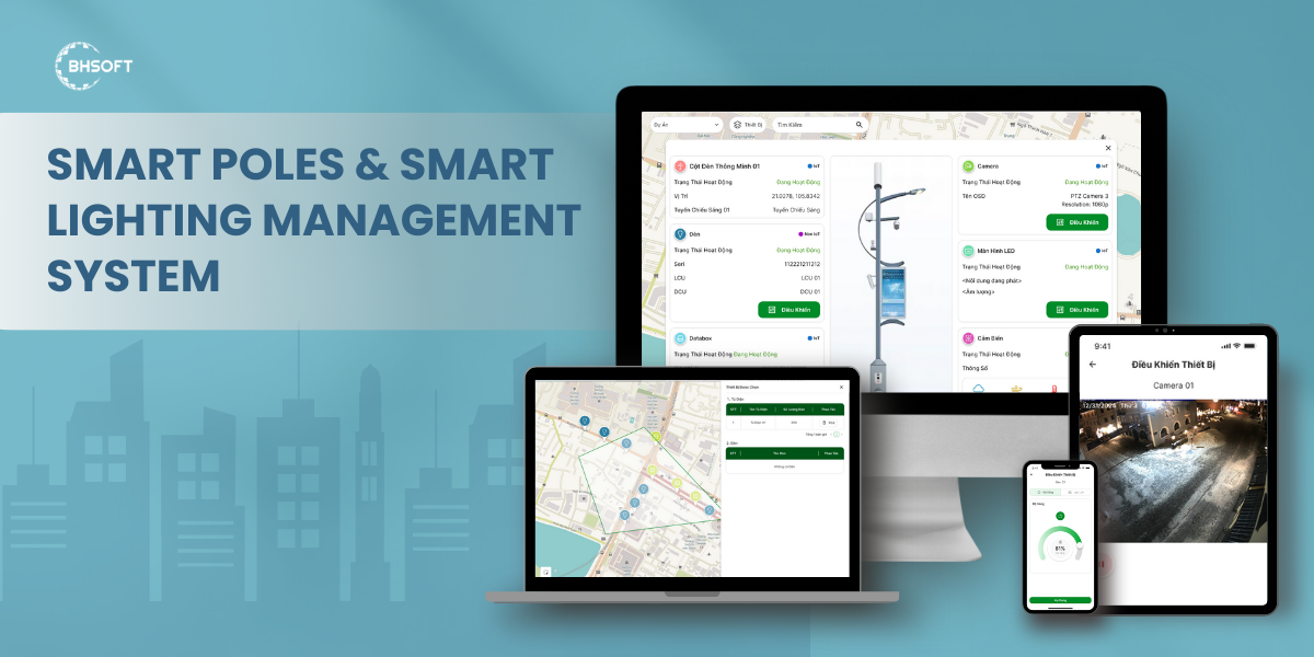 Smart Poles & Smart Lighting Management System