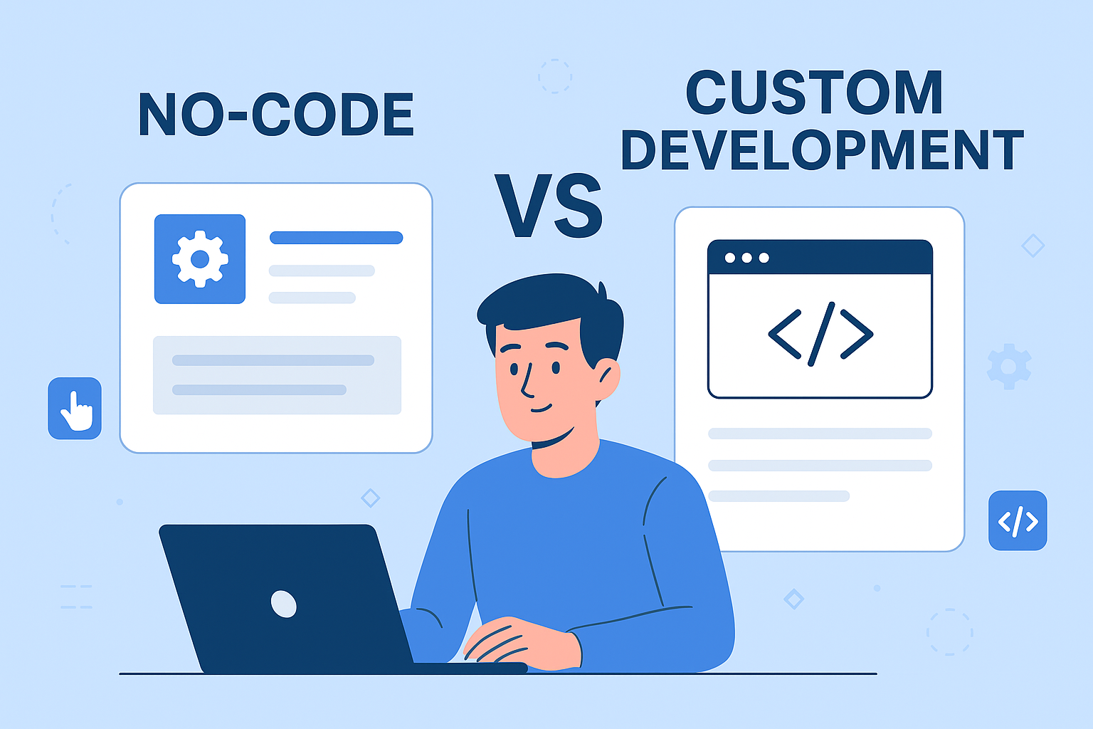 No-code vs. custom development: How to choose?