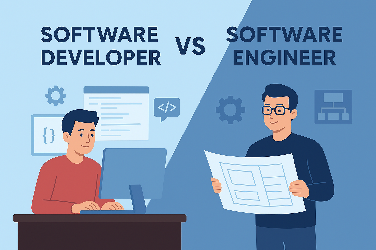 Comparison Between Software Developer and Software Engineer