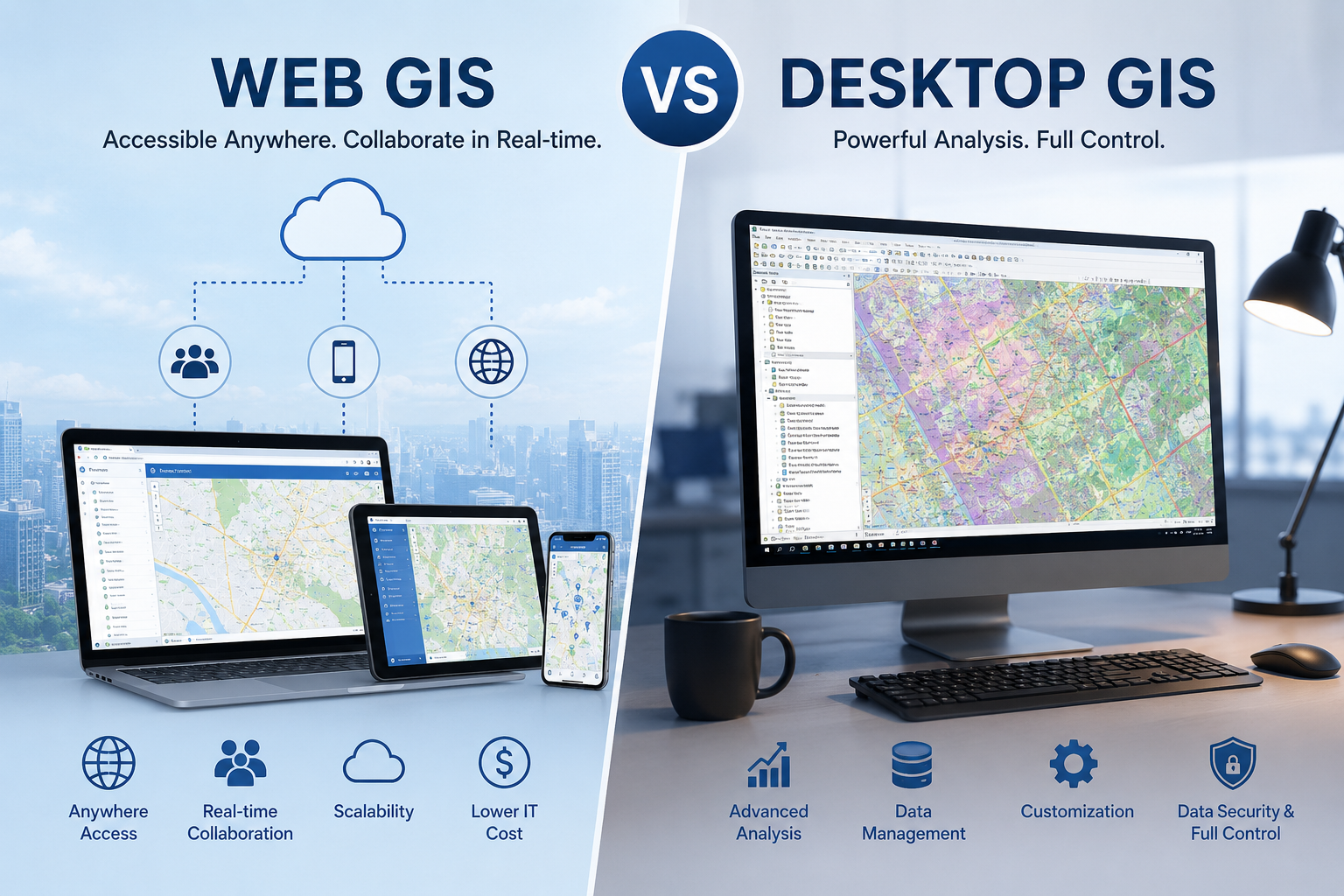 Web GIS vs. Desktop GIS: Which One Is Right for Your Organization?